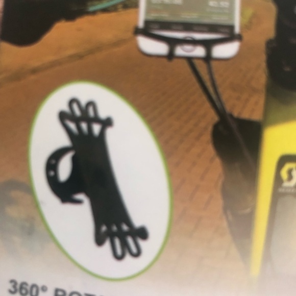 360 Rotatable Bicycle Smart Phone Holder 4-6” Hands Free Phone Access Black - Picture 2 of 4